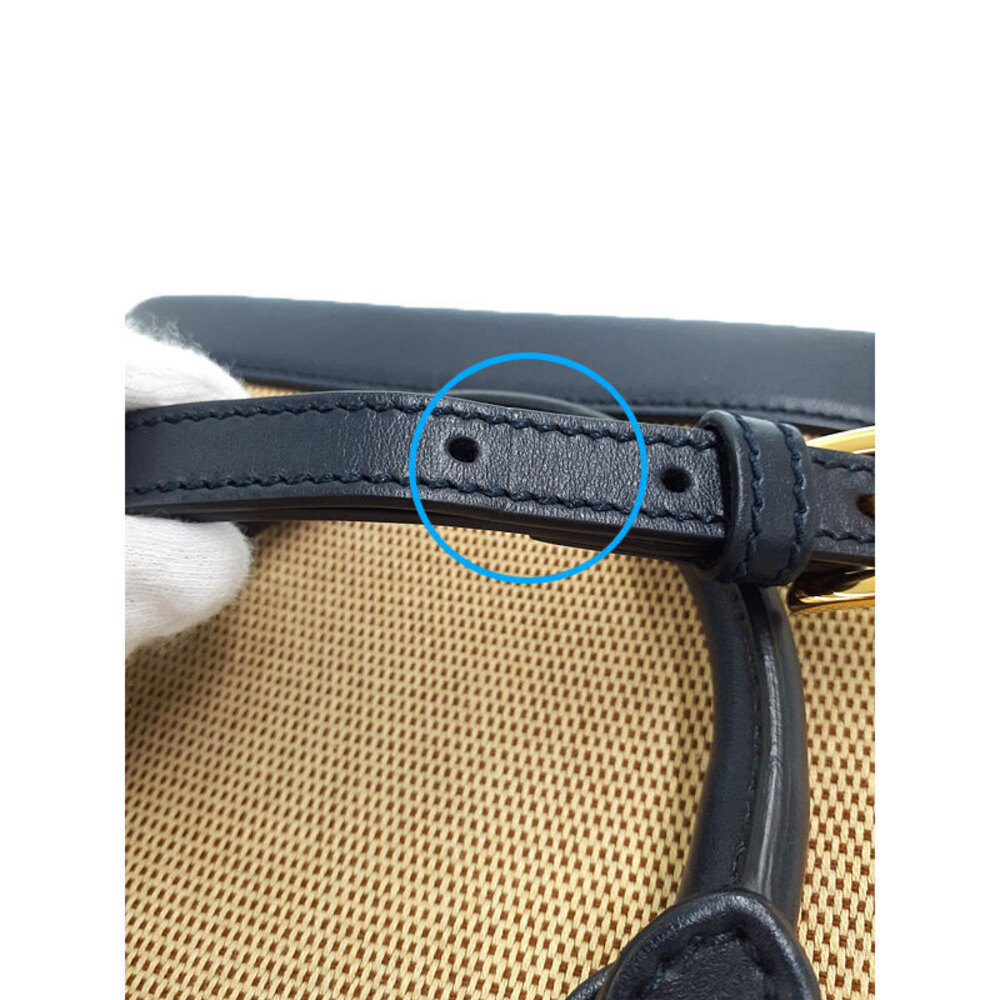 Gucci Horsebit 1955 Top Handle Bag Tan Black - Picture 8 of 9